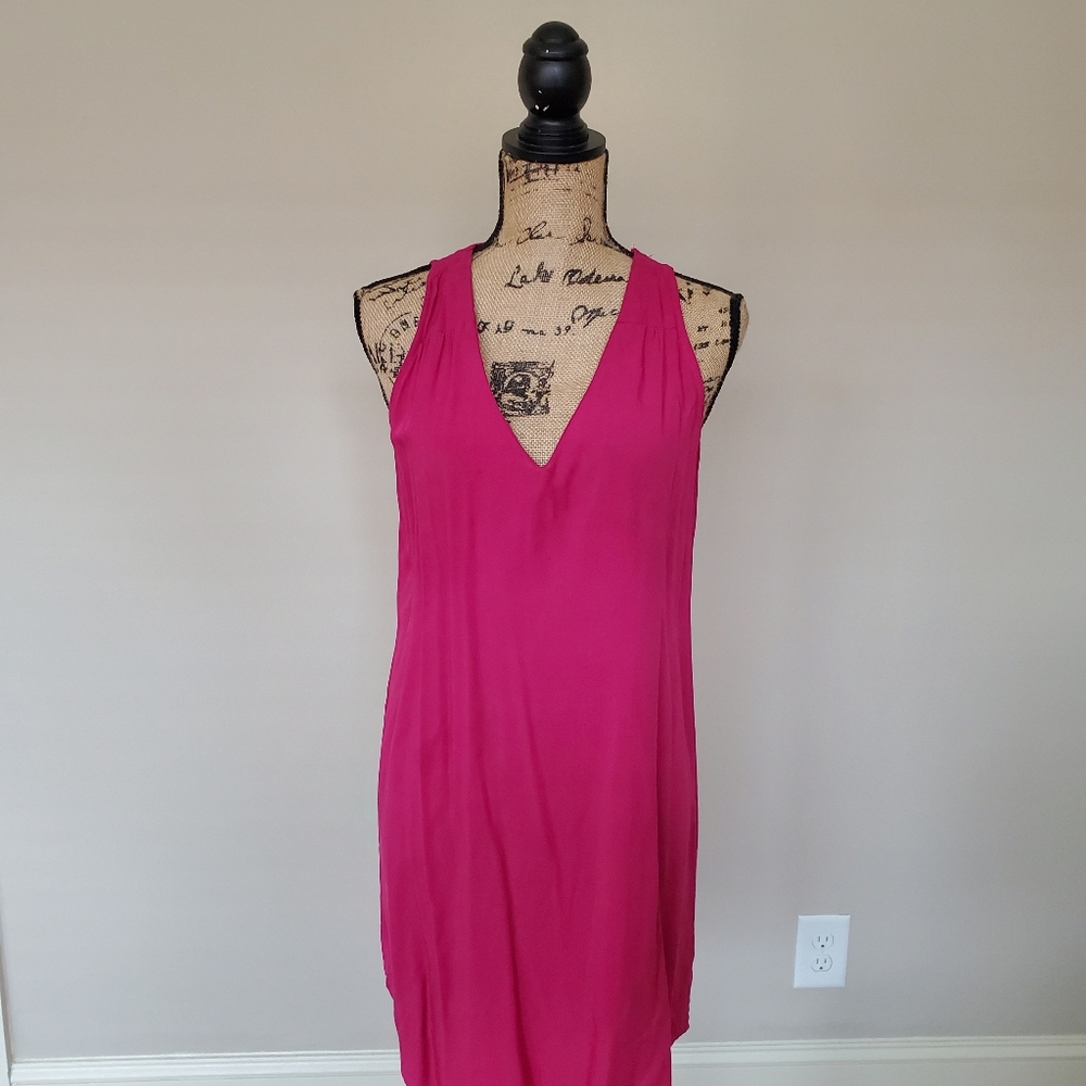 Pink Sleeveless Shift Dress